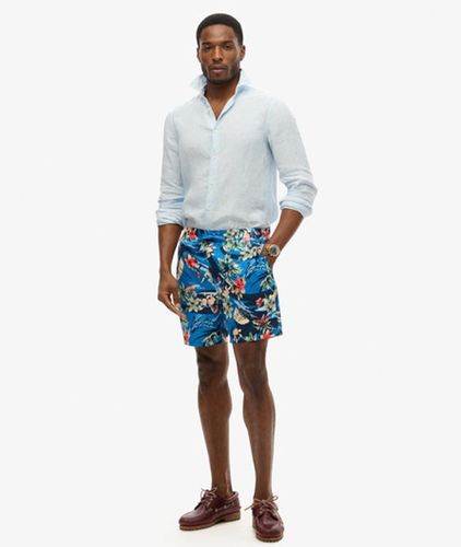 Herren 17-Zoll Badeshorts aus Recyceltem Material mit Hawaii-print - Größe: S - Superdry - Modalova