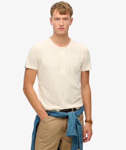 Herren The Merchant Store - Kurzärmeliges Grandad-oberteil - Größe: M - Superdry - Modalova