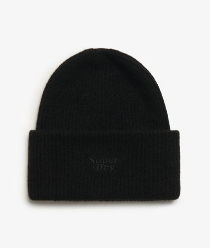 Bonnet Doux en Maille Côtelée Taille: 1Taille - Superdry - Modalova