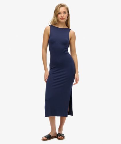 Damen Midikleid aus Jersey mit Gedrehtem Design am Rücken - Größe: 42 - Superdry - Modalova