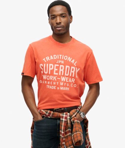 Herren Machined Goods Workwear T-shirt - Größe: XL - Superdry - Modalova