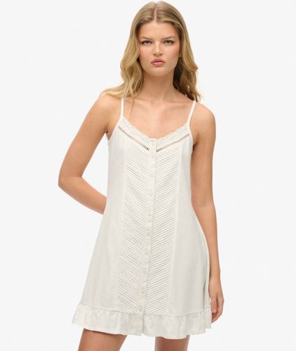 Robe Caraco Boutonnée à Dentelle Taille: 36 - Superdry - Modalova