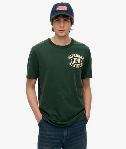 Herren Baumwolle Logo Vintage Athletic Kurzarm-T-Shirt, & - Größe: M - Superdry - Modalova
