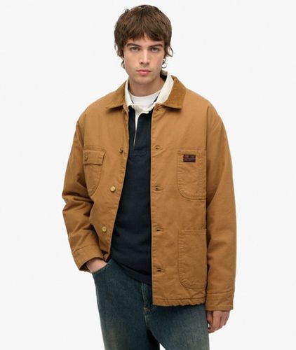 Herren Baumwolle Surplus Chore Jacke mit Vier Taschen, - Größe: L - Superdry - Modalova