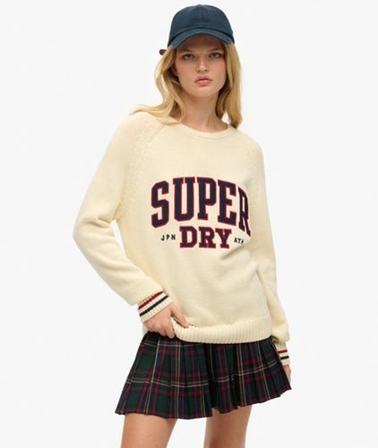 Pull ras du cou Souple en Maille à Motif Taille: 44 - Superdry - Modalova