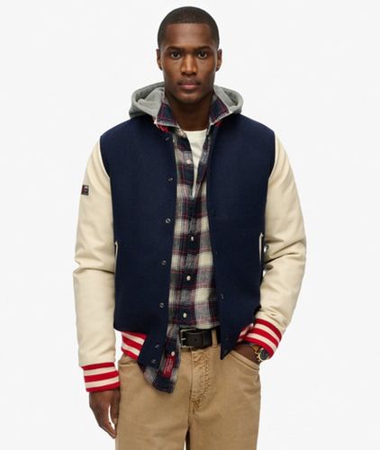 Hooded College Bomber Jacket Taille: L - Superdry - Modalova