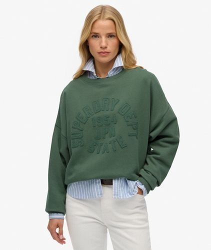 Sweat à col Rond et Texte ton sur ton Appliqué Athletic Essentials Taille: 40 - Superdry - Modalova