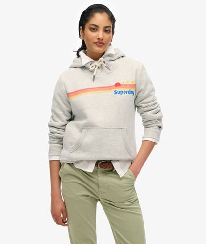Women's Hoodie mit Regenbogenstreifen - Größe: 38 - Superdry - Modalova
