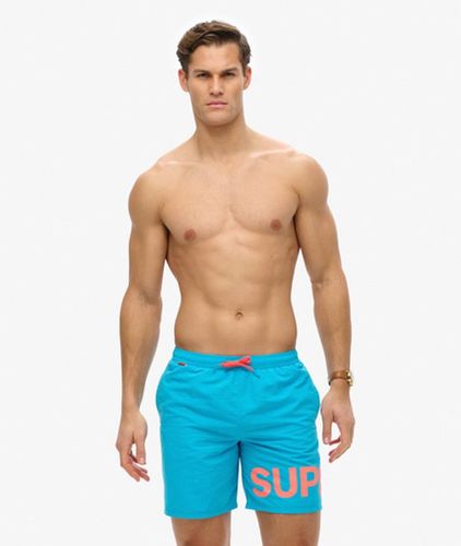 Short de Bain à Motif Longueur 43 cm Taille: L - Superdry - Modalova