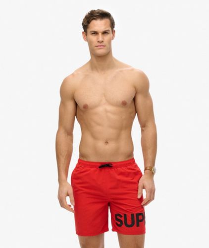 Herren 43,2 cm Badeshorts mit Grafik - Größe: XL - Superdry - Modalova