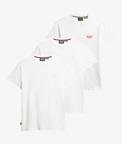 Herren Essential T-shirt aus Bio-baumwolle mit Logo im 3er-Pack - Größe: S - Superdry - Modalova