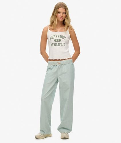 Pantalon à Rayures en Coton Bio Avec Élastique / Taille: 36 - Superdry - Modalova
