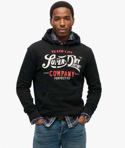 Herren Perfect Fit Hoodie mit Schriftzug - Größe: L - Superdry - Modalova