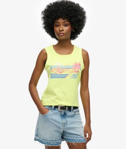 Damen Gestreiftes Outdoor-tanktop mit Tiefem Rundhalsausschnitt - Größe: 44 - Superdry - Modalova