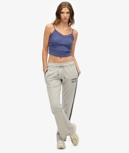 Damen Athletic Essentials Streifenhose mit Schlag - Größe: 42 - Superdry - Modalova