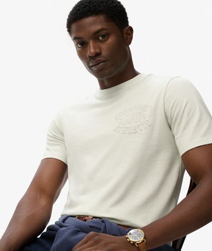 Herren Lässiges Athletic T-shirt mit Prägung - Größe: L - Superdry - Modalova