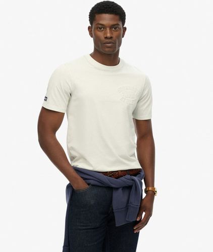 Herren Lässiges Athletic T-shirt mit Prägung - Größe: L - Superdry - Modalova
