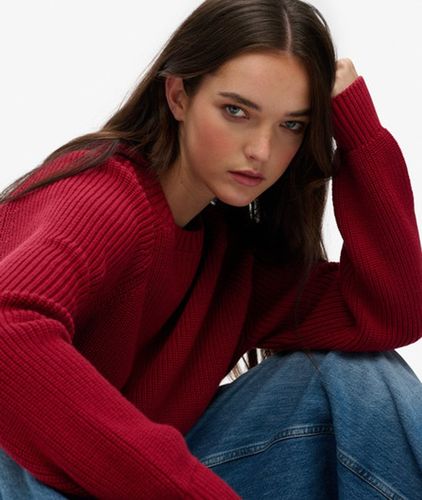 Pull en Maille Côtelée Coupe Décontractée Taille: 44 - Superdry - Modalova
