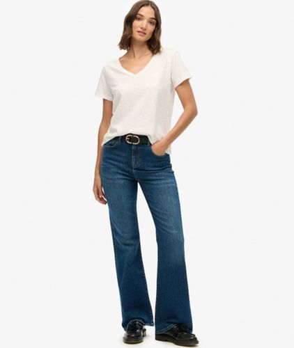 Damen Jeans aus Bio-baumwolle mit Ausgestelltem Bein und Hohem Bund - Größe: 26/32 - Superdry - Modalova