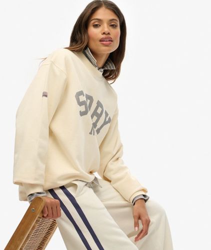 Damen Lässiges Athletic Essentials Sweatshirt mit Rundhalsausschnitt - Größe: 40 - Superdry - Modalova