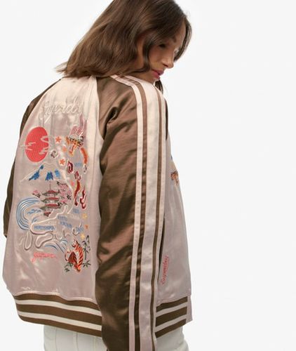 Damen Bestickte Suikajan Bomberjacke - Größe: 42 - Superdry - Modalova