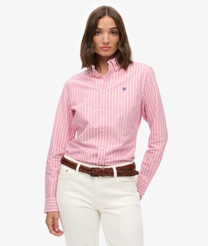 Damen Oxford Hemd mit Schmalem Schnitt - Größe: 40 - Superdry - Modalova