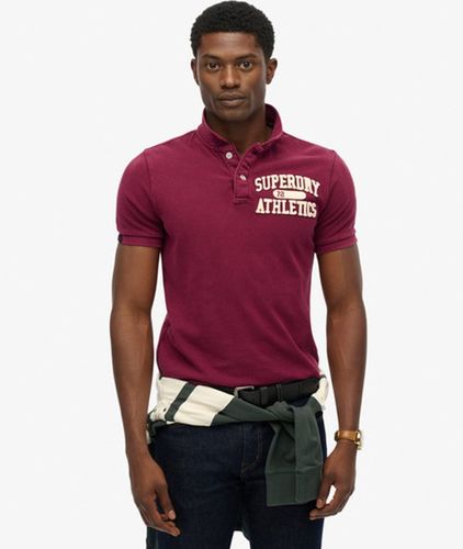Herren Vintage Athletic Polohemd mit Logo-Druck, Größe: M - Superdry - Modalova