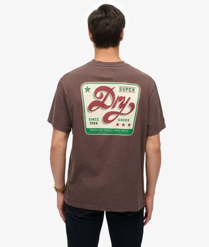 Herren Tap Room OverGrößed-t-shirt - Größe: L - Superdry - Modalova
