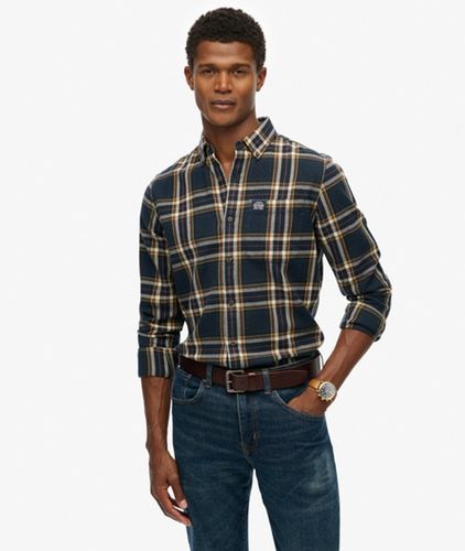 Herren Langärmliges Baumwoll-holzfällerhemd - Größe: Xxl - Superdry - Modalova