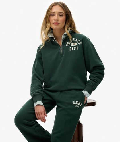 Sweat à col Zippé et Motif Appliqué Athletic Essentials Taille: 40 - Superdry - Modalova