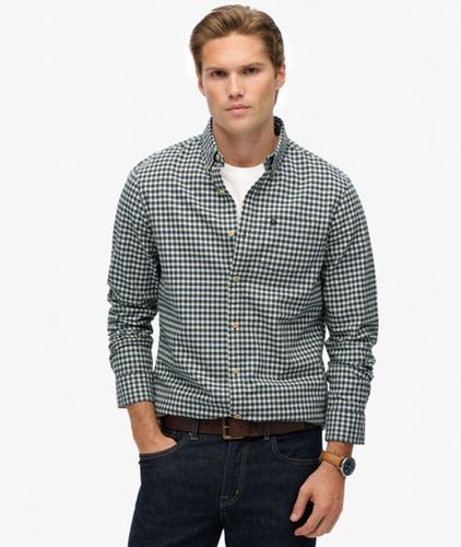 Herren Kariertes Premium Oxfordhemd - Größe: Xxl - Superdry - Modalova