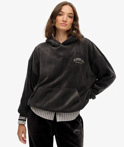 Damen Country Club Velour Relaxed Hoodie - Größe: 38 - Superdry - Modalova