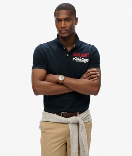 Herren Klassisches Poloshirt mit Applikation - Größe: L - Superdry - Modalova