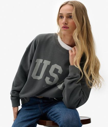 Damen Athletic Essentials Relaxed Crew Sweatshirt - Größe: 40 - Superdry - Modalova