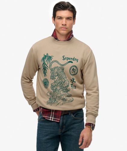 Herren Tokyo Narrative Sweatshirt mit Lockerer Passform / - Größe: L - Superdry - Modalova