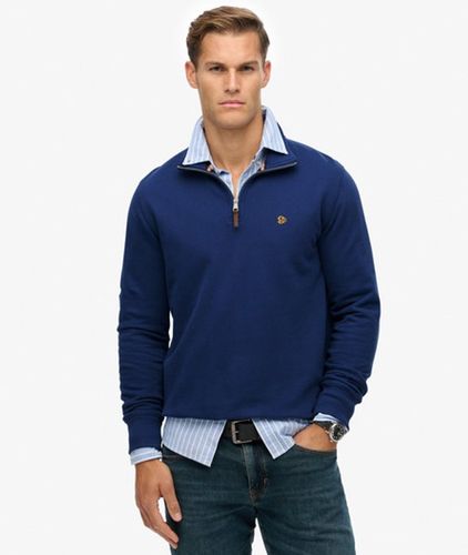 Herren Preppy Pullover mit Halbem Reißverschluss - Größe: XL - Superdry - Modalova
