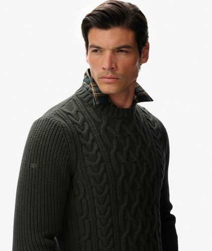 Pull en Maille Torsadée Jacob Taille: Xxl - Superdry - Modalova