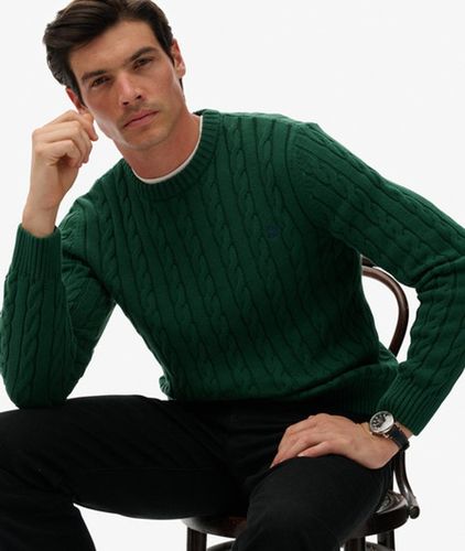 Pull Ras du Cou en Maille Torsadée Taille: L - Superdry - Modalova