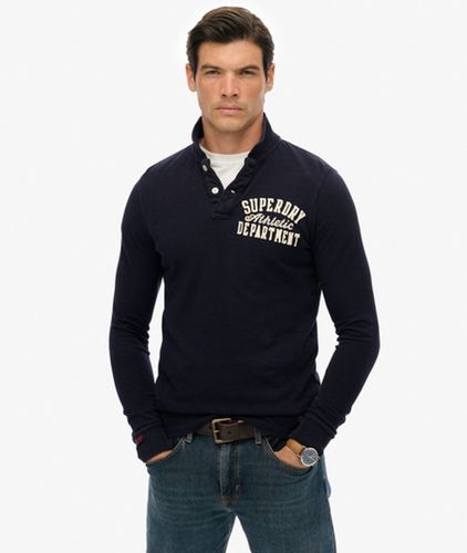 Herren Vintage Athletic Poloshirt mit Langen Ärmeln - Größe: L - Superdry - Modalova