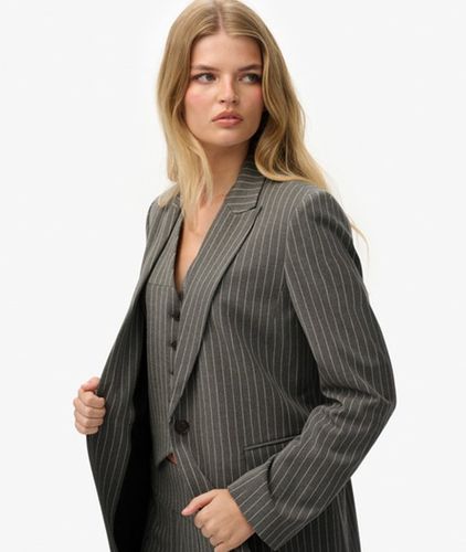 Blazer Boyfriend à Rayures Taille: 40 - Superdry - Modalova