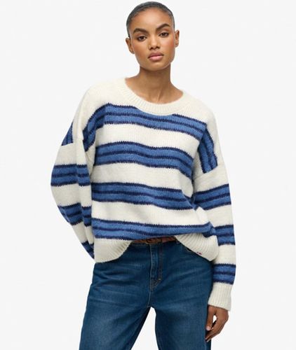 Pull Maille Rayée Coupe Décontractée Taille: 44 - Superdry - Modalova