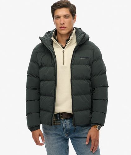 Herren Kapuzen-mikrofaser-sport-steppjacke - Größe: XL - Superdry - Modalova