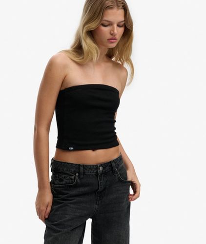 Damen Athletic Essentials Bandeau-oberteil aus Jersey - Größe: 44 - Superdry - Modalova