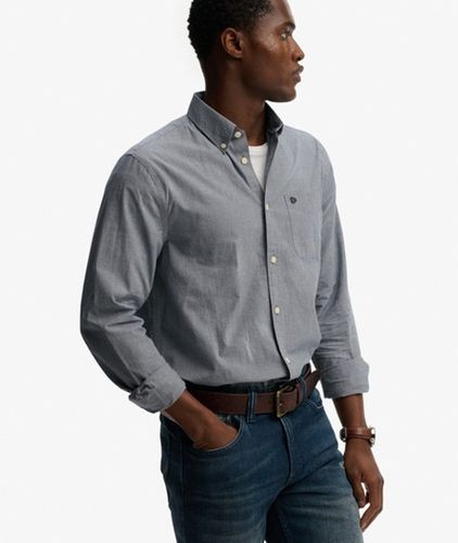 Herren Preppy Poplin Langarmhemd - Größe: XL - Superdry - Modalova