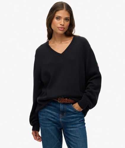 Pull Col V OverTaille Taille: 44 - Superdry - Modalova