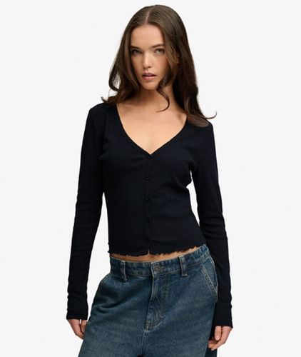 Cardigan Pointelle Athletic Essential Taille: 36 - Superdry - Modalova