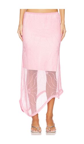JUPE MIDI AVEC DÉTAIL DENTELLE en . Taille M. Also en XS - ASTA RESORT - Modalova