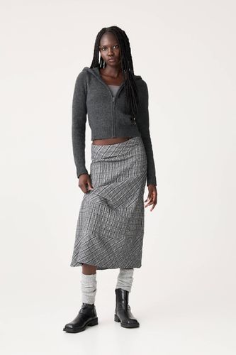 Jupe Midi Asymétrique Carreaux - Pull&Bear - Modalova