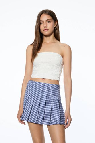 Minijupe Plissée Vichy - Pull&Bear - Modalova