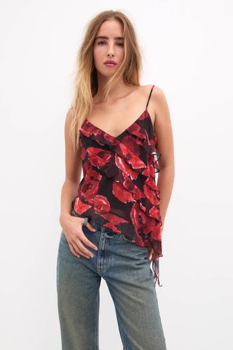 Top À Volants Asymétrique - Pull&Bear - Modalova